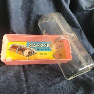 VINTAGE 1950S PINK GOTHAM STAY FRESH BREADBOX